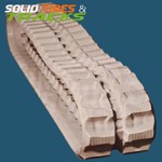 Set of 2, Mini-Excavator Non-Marking Rubber Tracks